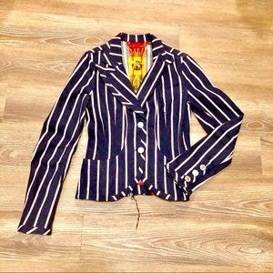 L.A.M.B. by Gwen Stefani TICKING DENIM BLAZER